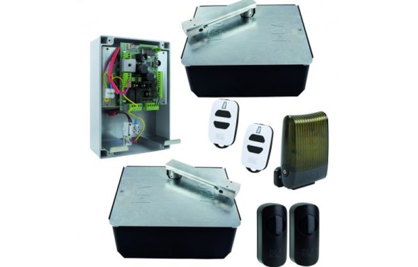 ორფრთიანი ჭიშკრების ამძრავების კომპლექტი KIT GHOST 200CL/24NET