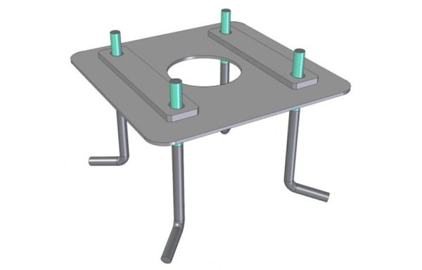 Закладная пластина TRAFIK/B для шлагбаумов серии TRAFIK
