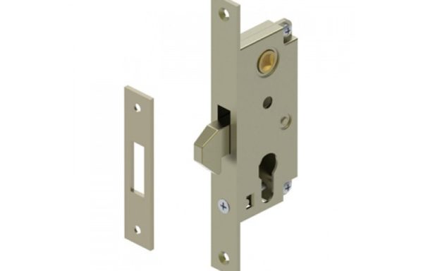 Замок врезной для откатных ворот с ответной планкой