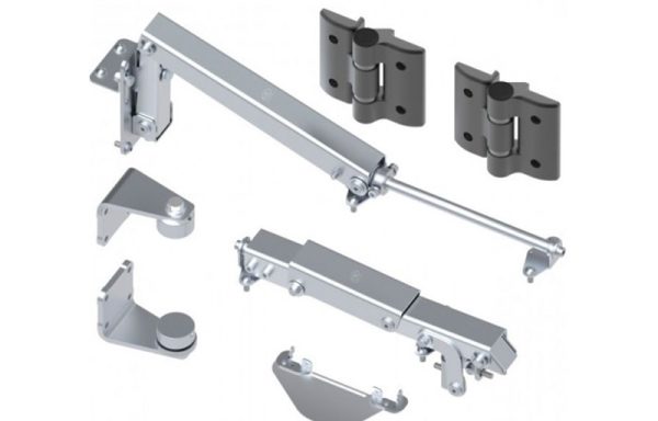 Комплект для складных распашных ворот. Ширина створки (из 2-х секций) до 5 м. Проезд до 10 м